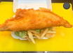 Jumbo Cod & Chips Served in a Tray