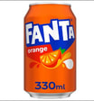 Fanta Orange 330ml Can
